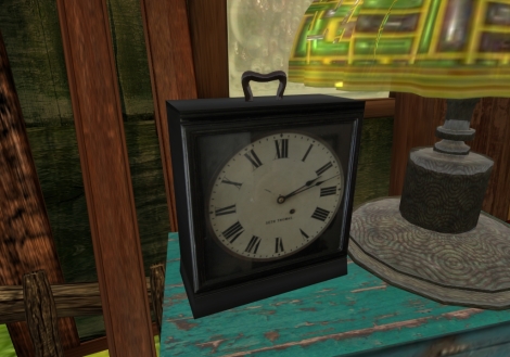 Little Black Clock - 3 Prim (copy/mod)