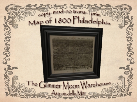 Map of 1800 Philadelphia Advert