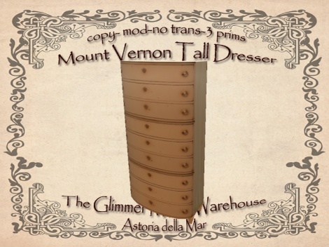 Mt Vernon Tall Dresser Ad
