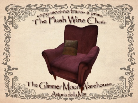 Plush Wine Comfy Chair